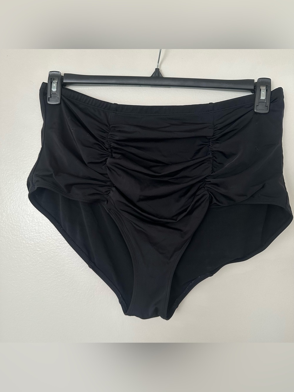 torrid Black High-Waist Ruched Bikini Bottoms